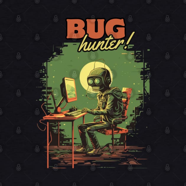 BUG HUNTER, hacker, gift present ideas by Pattyld